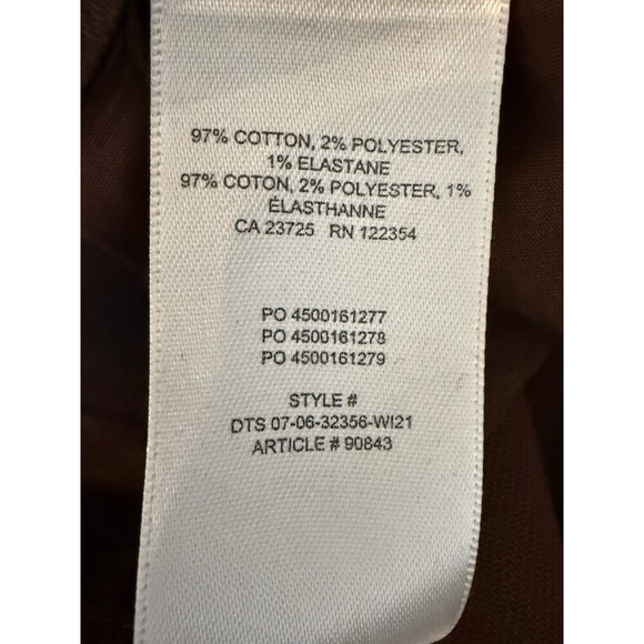 Wilfred Free cargo Utility Pant Mid-Rise Garment  Brown Size 6 Straight Leg - Picture 13 of 13